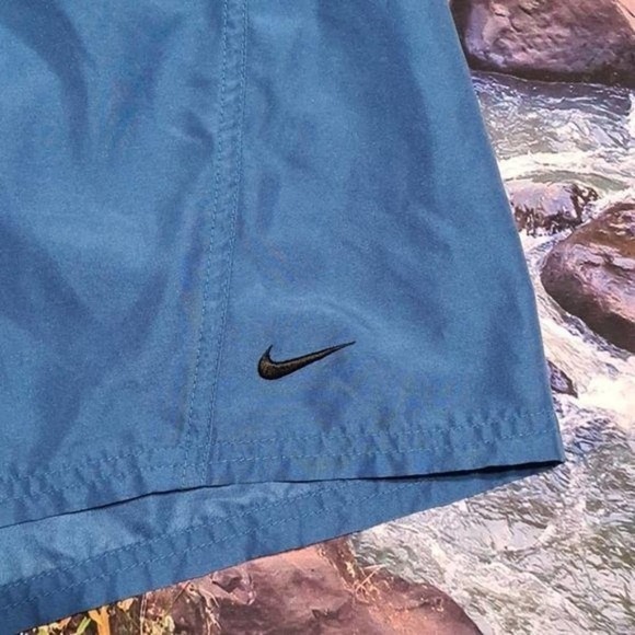 Nike Swim Trunks Blue Black XXL - Picture 4 of 4
